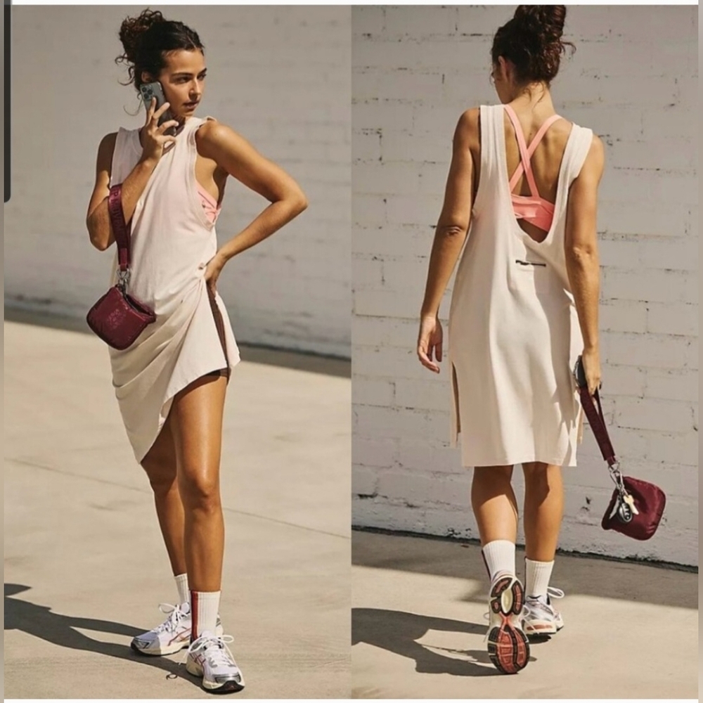 NWOT Free PEOPLE Cream Tunic Hot Shot Dress